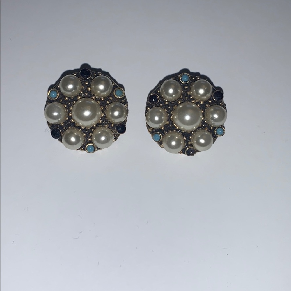 Mid century vintage clip on earrings